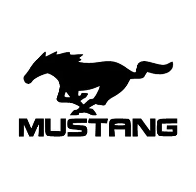 Mustang Ford Logo Sticker Decal 3 Inches X 5 Inches GT Cobra Lightning • $3.75