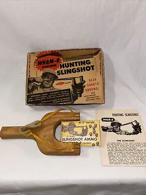 Vintage 1950's Wham-O Sportsman Slingshot W/Die-Cut Display Box • $44.99