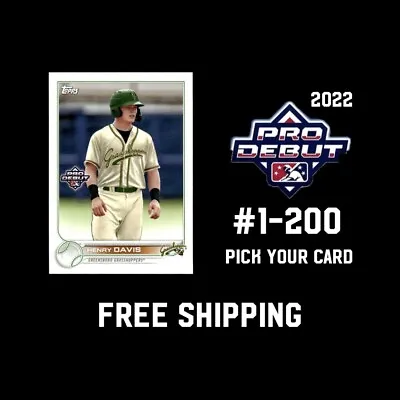2022 Topps Pro Debut - Cards #1-200 - You Pick & Complete Your Set (QTY) • $0.99