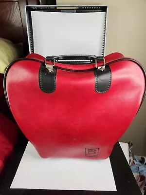 Brunswick Bowling Ball Bag Red W/Black Trim Vintage • $9