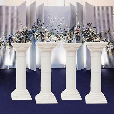 4Pcs Wedding Venue Decor Column Stand Stage Side Passage Way Flower Stands • $128.26