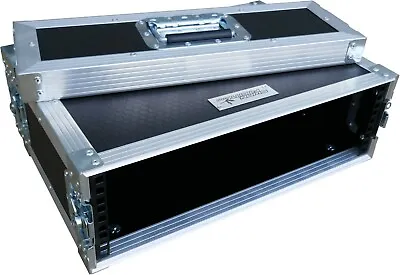 3U 2 Door 19  Rack Mount PC Amp Swan Flight Case (Hex) • £220.26