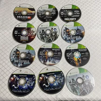 Loose Disc Only Lot Of 12 Games Xbox 360 Read Description • $24.44