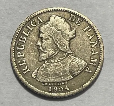 PANAMA - 5 Centesimos De Balboa - 1904 - Km-2 - Small Silver Coin • $15