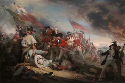 John Trumbull :  The Battle Of Bunker's Hill  (1786) — Giclee Fine Art Print • $23.99