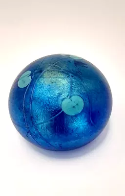 £29 • Buy Heron Glass Paperweight Lily Pad In Blue Or White - Handmade In Cumbria, UK