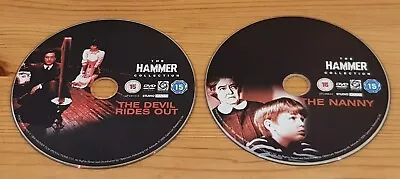 2x Hammer Horror DVD Pal DISC ONLY Movies / The Devil Rides Out & The Nanny • £5.50