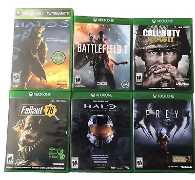 6 Xbox Game Lot Bundle/1 Xbox 360 Game/6 XBOX ONE Games • $44.80