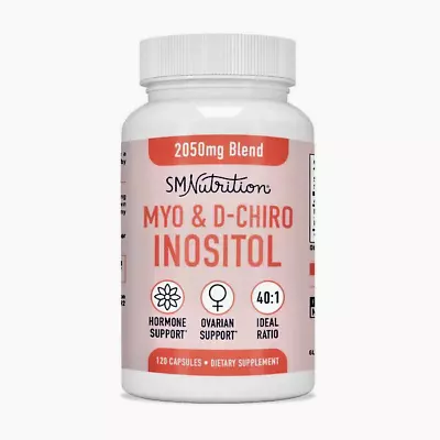 Myo & D-Chiro Inositol 40:1 Ratio (60 Capsules) Women Hormone Balance Health • £11.99