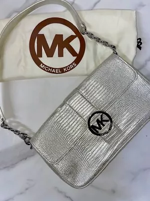 Michael Kors Limited Edition Silver Python Shoulder Bag • $90