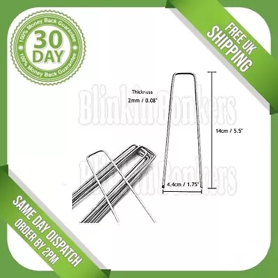 £2.95 • Buy Weed Control Fabric Pins Stakes Tent Pegs Stakes Holders Metal Anchor Holding Uk