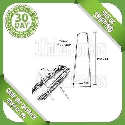 Weed Control Fabric Pins Stakes Tent Pegs Stakes Holders Metal Anchor Holding Uk • £3.29