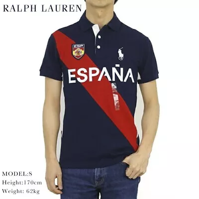 New! Polo Ralph Lauren Shirt -xl- Espana Blue White Red Mesh Big Pony Slim Golf • $63.99