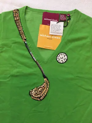 NWT * MICHAEL SIMON * Hand Embroidered Whimsical Golf Club - Golfing * Small • $26.99