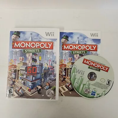 Monopoly Streets (Nintendo Wii 2010) Multiplayer Party Board Video Game Tested • $10.99