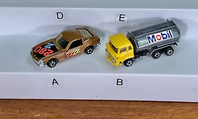 Vintage Diecast Lot Of 2 ZEE Zylmex Hong Kong Vehicles Datsun 240Z & MOBIL Fuel • $1.99