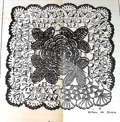 5044 Vintage Anne Cabot IRISH ROSE POTHOLDER Pattern To Crochet (Reproduction) • $5.99