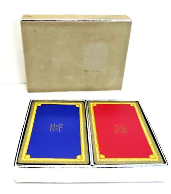 Vintage Congress 606 Canasta Playing Cards Double Deck Used M De F #E10 • $12.50