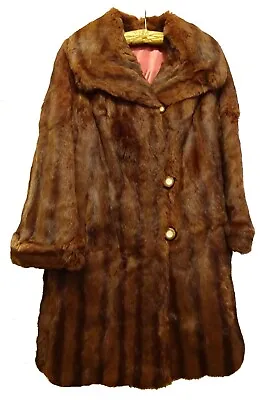 Vintage Mink Fur Stroller Medium Length Mahogany Color Please See Pictures • $220