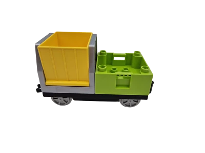 $15.35 • Buy Lego® Duplo TRAIN Freight Wagon Container YELLOW GREEN