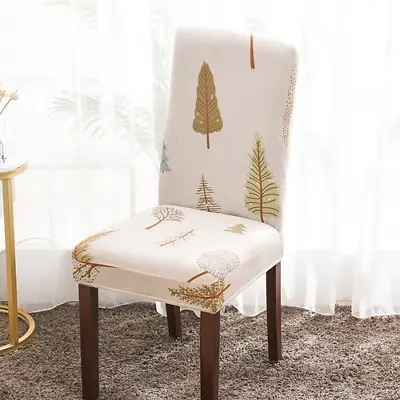 $50.38 • Buy Printed Stretch Chair Cover Elastic Seat Chair Covers Office Chair Slipcovers