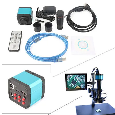 14MP 1080P USB C-mount Digital Industry Video Microscope Camera Zoom Lens 2307su • $187.43