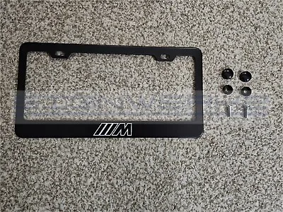 M Outline Black Stainless Steel License Plate Frame • $18.89