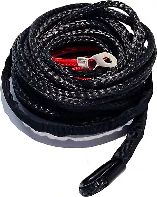 Synthetic Winch Rope 5/16 X50' 10500LBs 12 Strand Winch Line Cable Rope W Sheath • $48.19