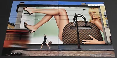 2001 Print Ad Sexy Heels Long Legs Fashion Lady Blonde Louis Vuitton Walk Art • $10.98