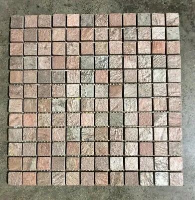 $5 • Buy Tile Copper Red Mosaic Natural Stone Floor About 3x3 SAMPLE PIECE TS-70