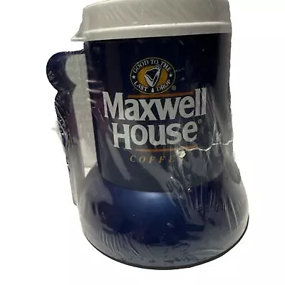 RARE Vintage Maxwell House Coffee Travel Mug 12oz  Naturally Insulate • $22