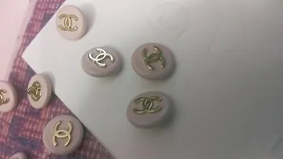 Chanel Button Single 18 Mm (ONE) Pink/gold Tone  Metal Made In France • $25