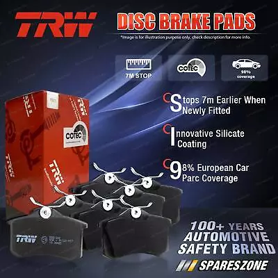 8pcs Front + Rear TRW Disc Brake Pads For Bentley Arnage Azure Continental GT R • $155.12