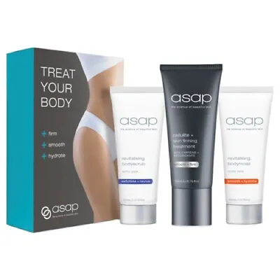 ASAP Treat Your Body Pack Cellulite + Skin Firming Revitalising Bodymoist Scrub • $114.90