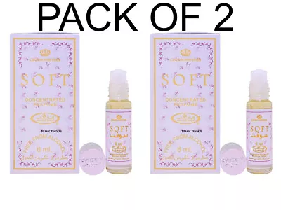 Soft By Al Rehab 6ML Perfume Oil Attar Ittar Itr ALCOHOL FREE HALAL - PACK OF 2 • £6.99