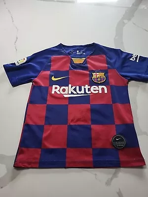 FC Barcelona Jersey 2019/2020 Nike Authentic Dri Fit Messi Size Youth 20 • $35