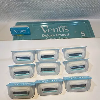 10/ Gillette Venus Deluxe Smooth Sensitive Cartridges 5 Blades Per Cartridge • $28