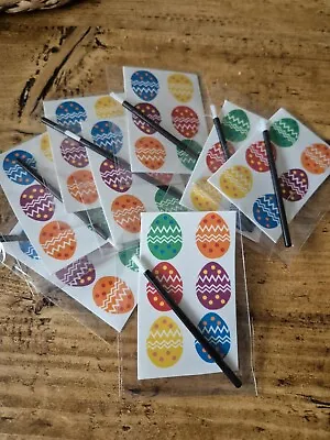 10 X Individually Wrapped Easter Egg Paint Your Own Cookies DIY Paint Palette  • £8