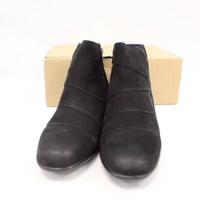 £6.99 • Buy Womens PAVERS Black Low Zip UP Ankle Boots Size UK 6 EU 39 NEW - Z03
