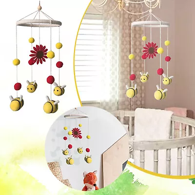 Sunflower Bee Hanging Decoration Wind Chime Baby Rattle Crib Mobile Toy Bed Bell • $10.37