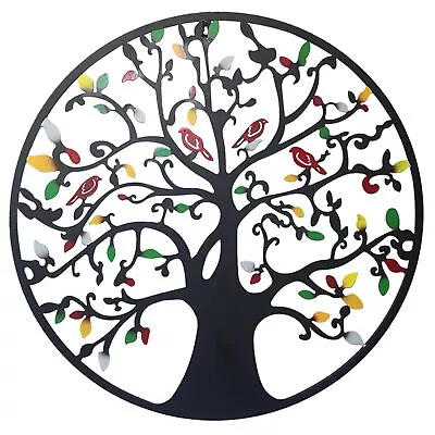 Metal Tree Of Life Wall Decor Family Tree With Birds On Branch Wall Hanging ... • $69.90