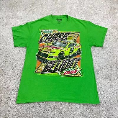 Chase Elliott T Shirt Mens Large Graphic Print Nascar Motorsport Race Car Bright • £29.99