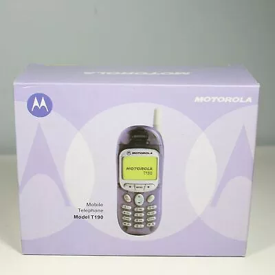 Motorola T190 (TIM) Cellphone Blue Vintage International Italian • $29.99