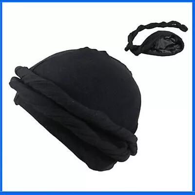 Halo Turban Durag For Men Satin Silk Lined Elastic Turban Head Wrap Head Scarf= • $7.55