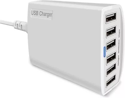 USB Desktop Charger 60W 12A 6-Port USB Charging Station Multi Ports Desktop • $35.88