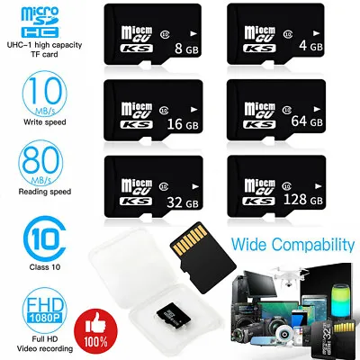 Class 10 High Speed Micro SD Card Ultra Memory TF Card 8GB 16GB 32GB 64GB 128GB • $14.98