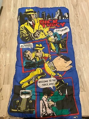 Rare Vintage 1990 Walt Disney Dick Tracy Graphics All Over Sleeping Bag • $25