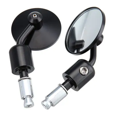 7/8  22mm Black CNC Bar End Motorbike Mirrors For MV Agusta Brutale 675 • $20.15