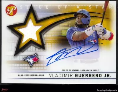 2022 Topps Pristine Slice Of A Star Gold Vladimir Guerrero Jr. JERSEY AUTO 30/50 • $6.90