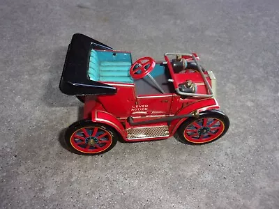 Vintage Japan Modern Toys Tin Litho Lever Action Jalopy Car • $25